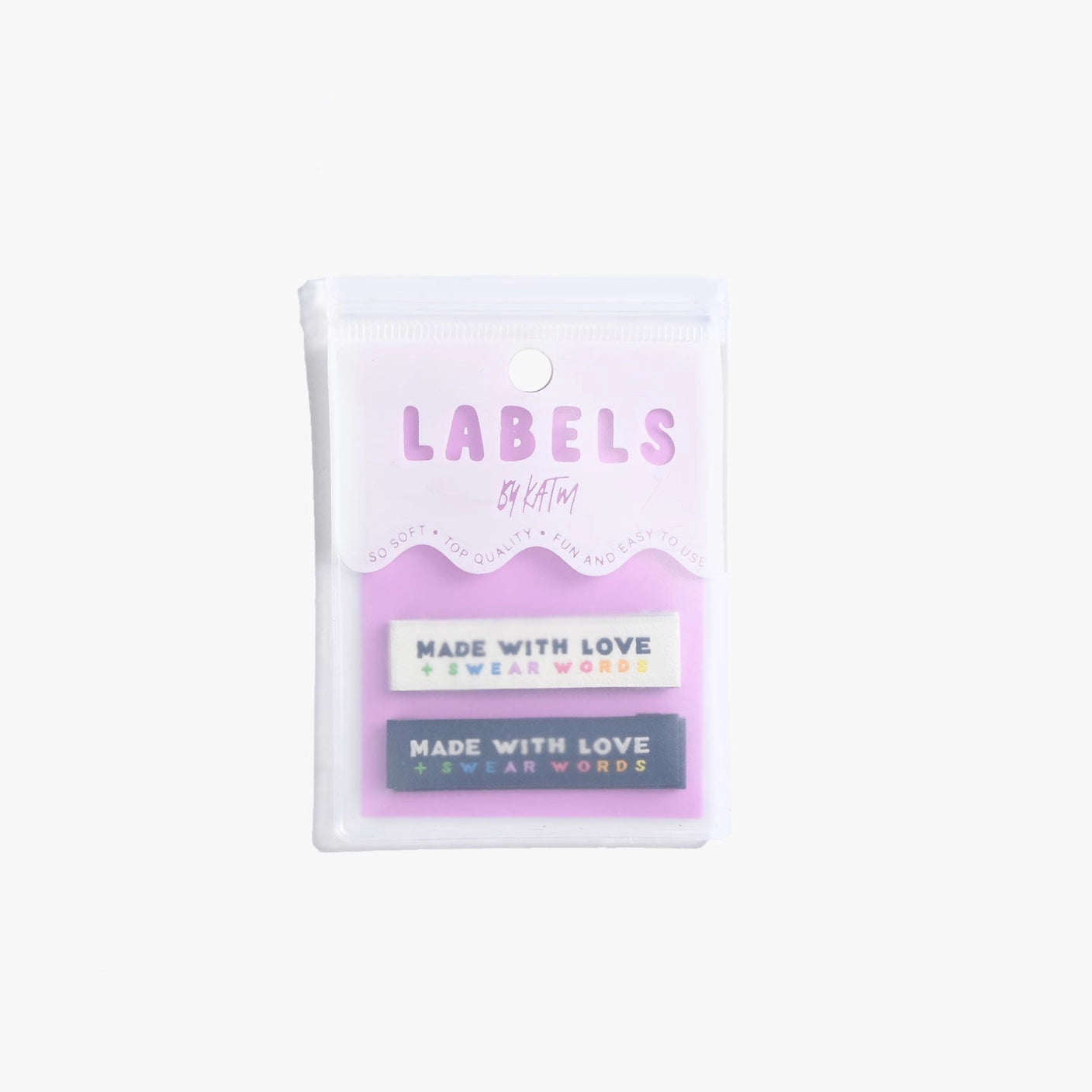 Made with Love and Swear Words // Woven labels (6 pk)