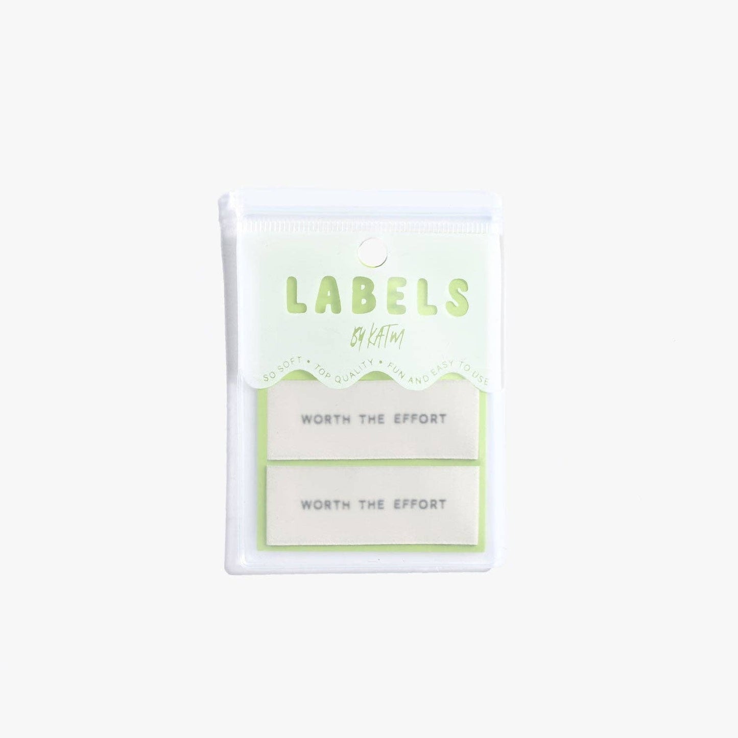 Worth The Effort // Woven Labels (6 pk)