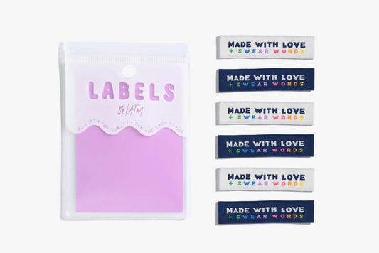 Made with Love and Swear Words // Woven labels (6 pk)
