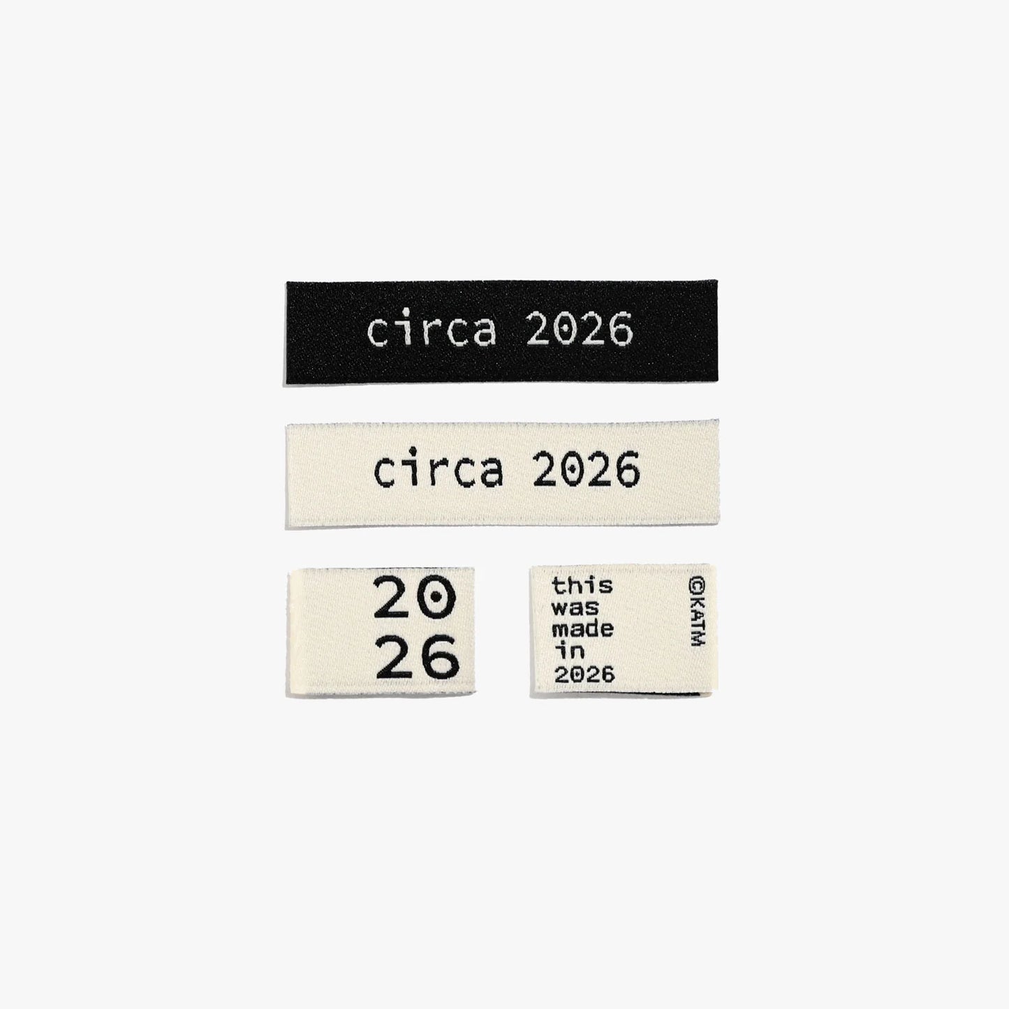 Circa 2026 // Woven Labels (6 pk)