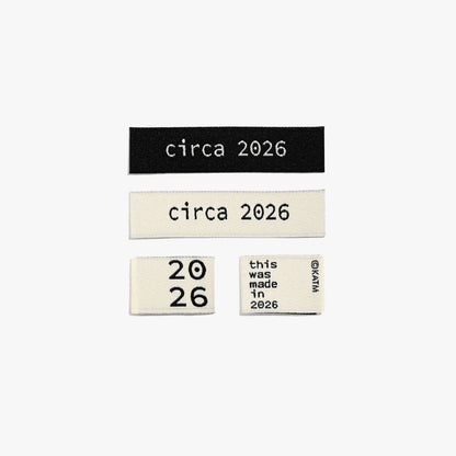 Circa 2026 // Woven Labels (6 pk)