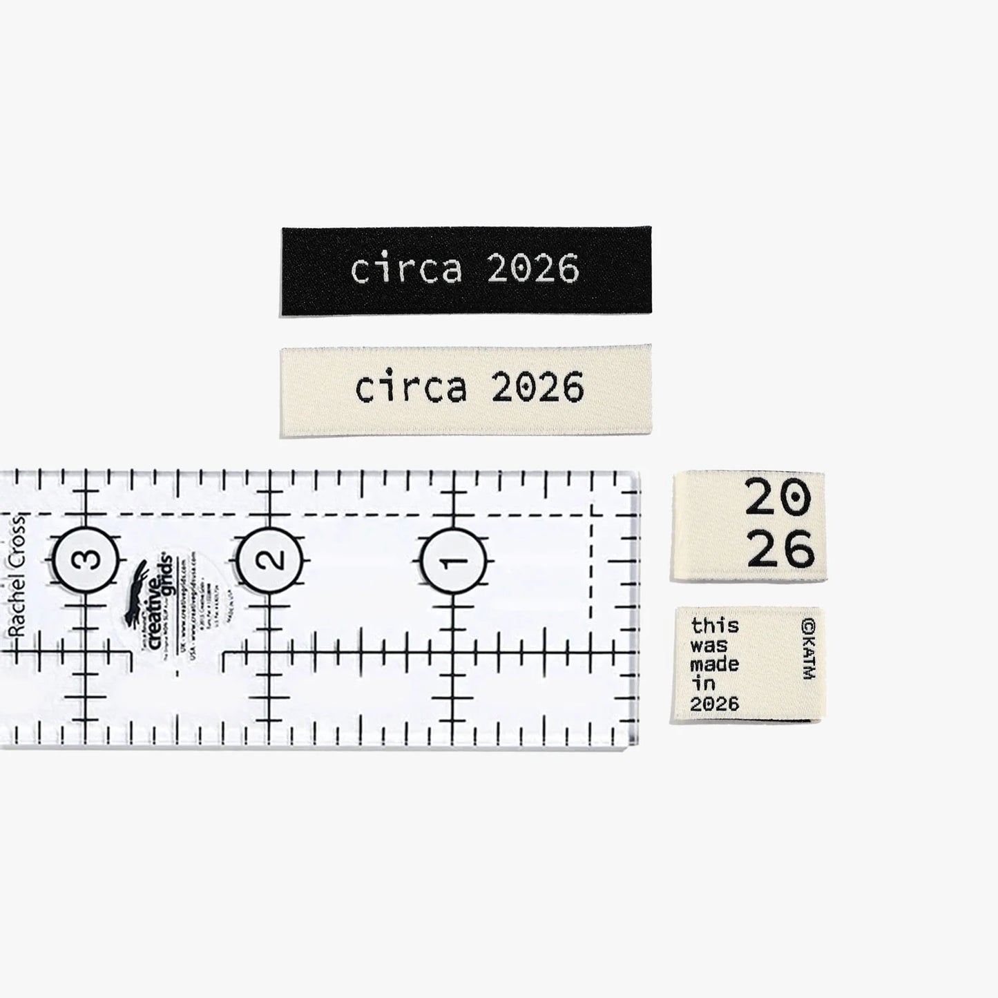 Circa 2026 // Woven Labels (6 pk)