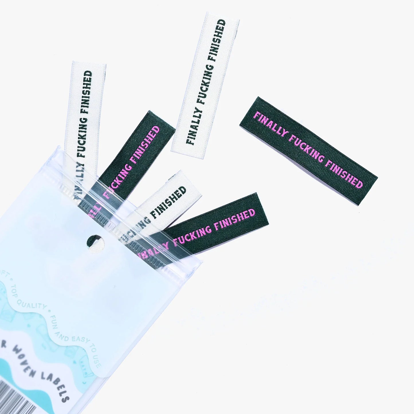 Finally Fucking Finished // Woven Labels (6 pk)