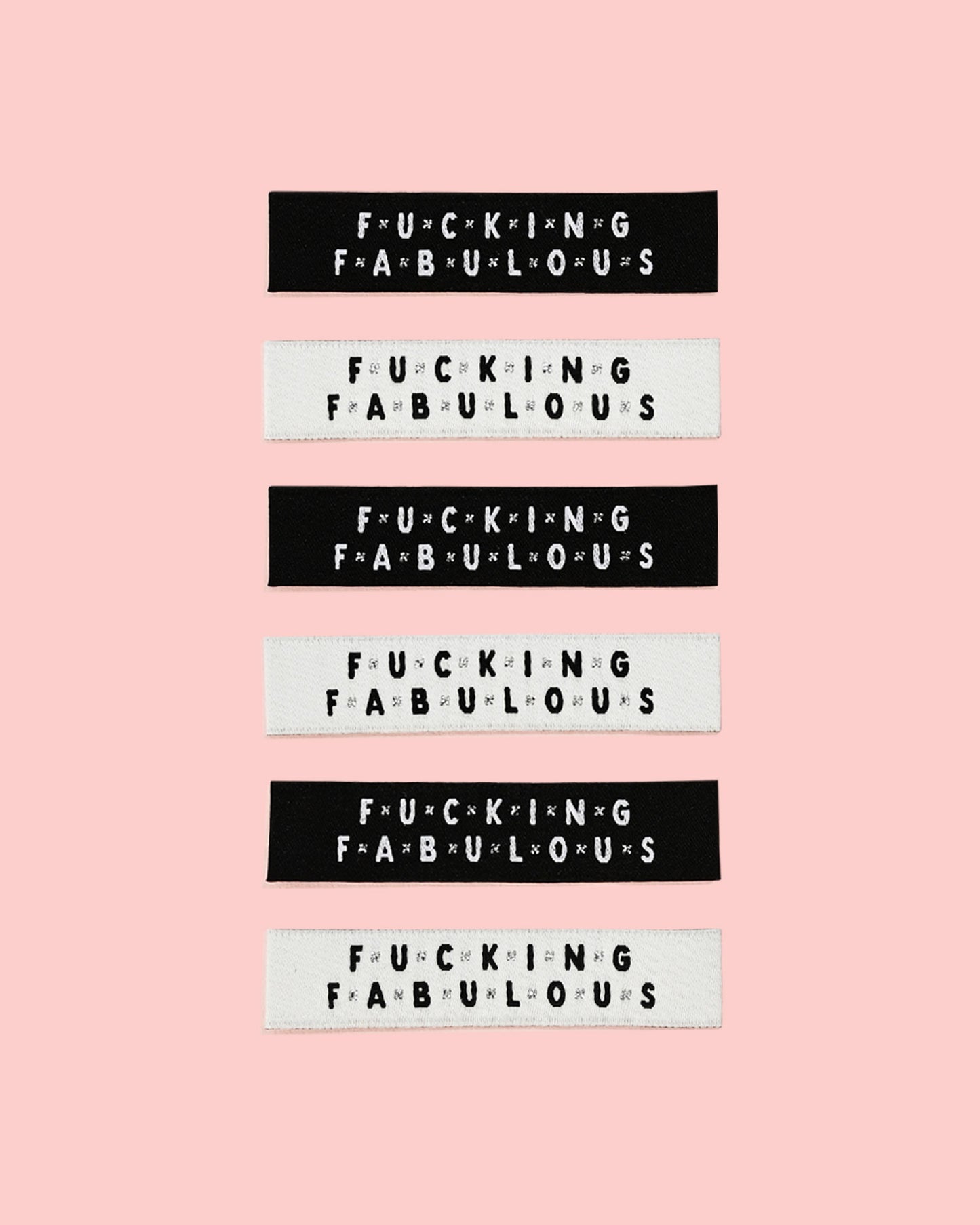 Fucking Fabulous // Woven Labels (6 pk)