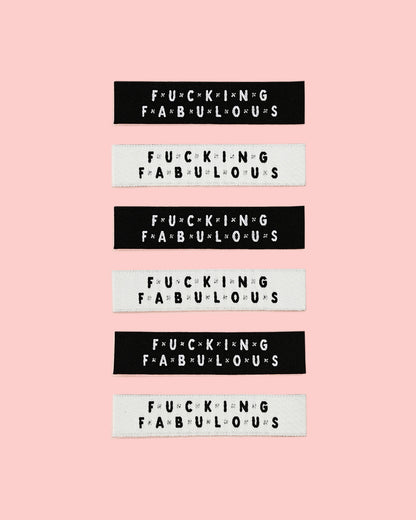Fucking Fabulous // Woven Labels (6 pk)