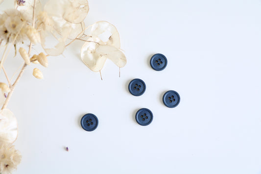 Cotton Button Mid Teal // 15mm