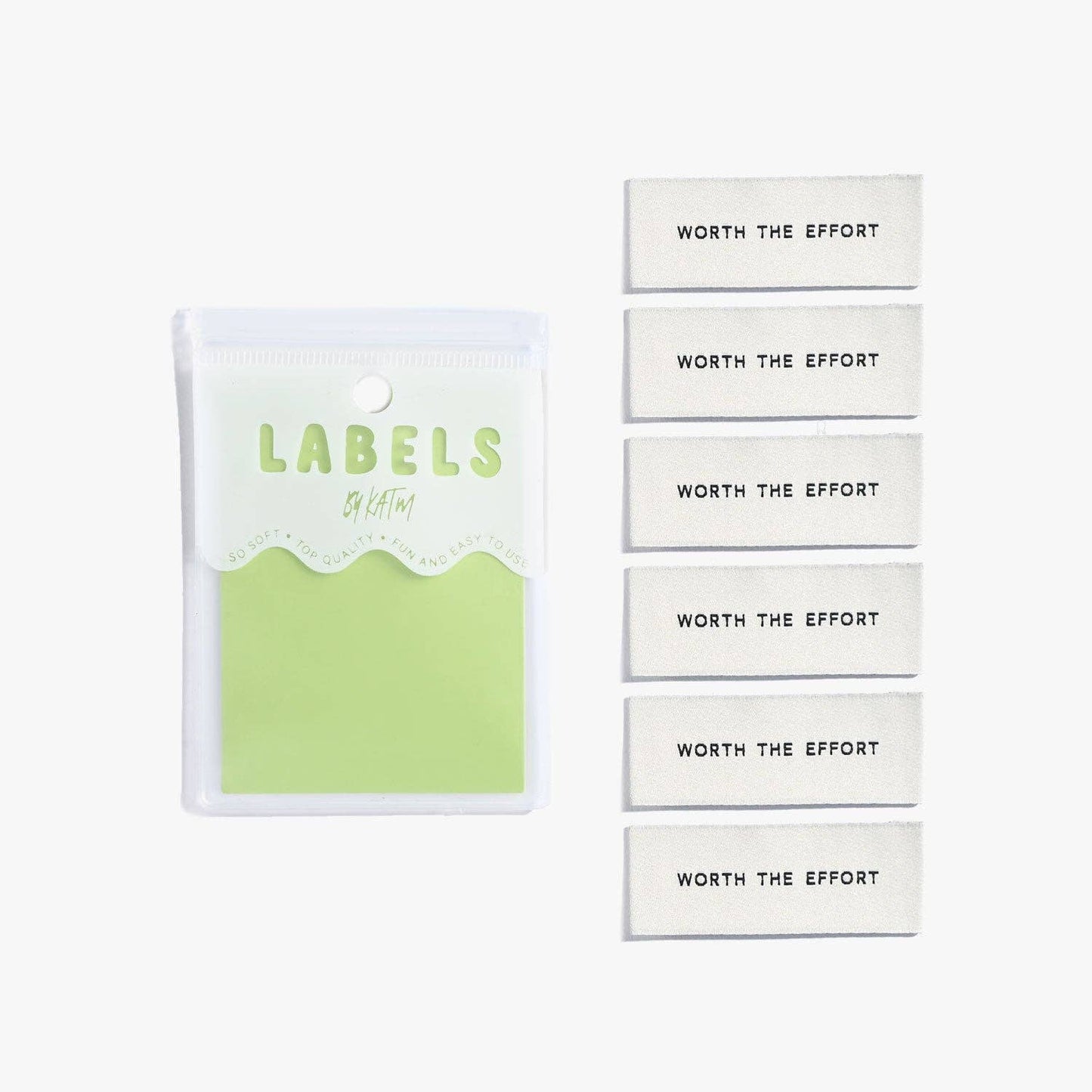 Worth The Effort // Woven Labels (6 pk)