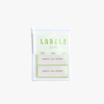 Worth The Effort // Woven Labels (6 pk)