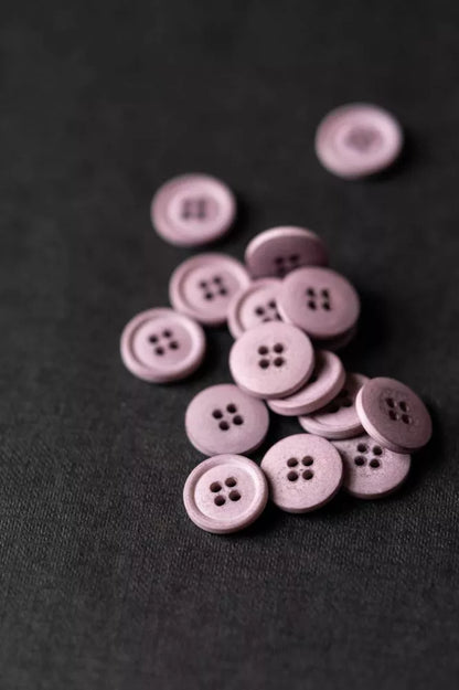 Cotton Button Dusty Pink // 15mm