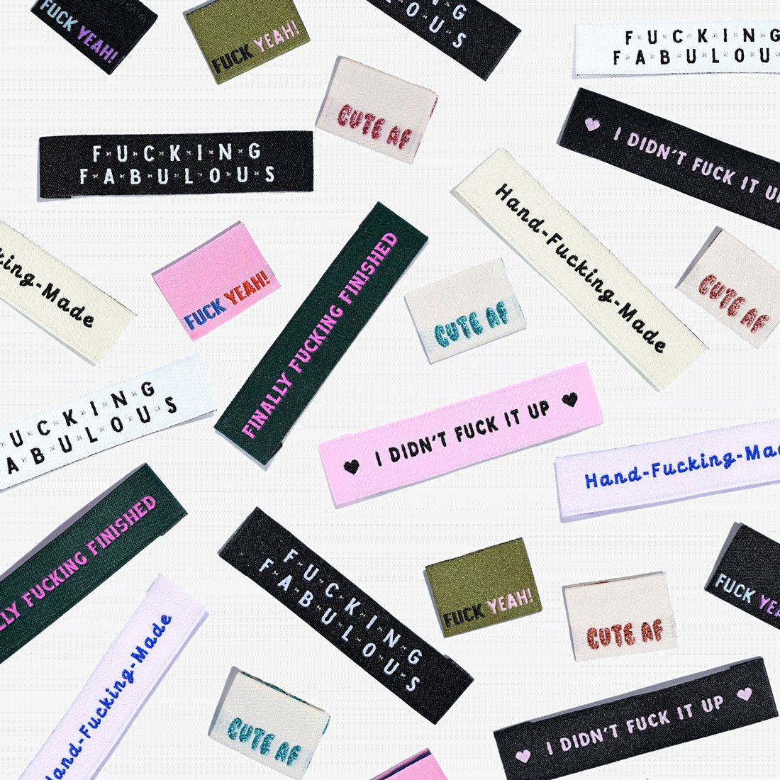 Hand-Fucking-Made // Woven Labels (6 pk)