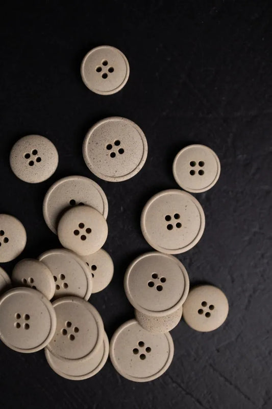 Hemp Button Natural // 20mm