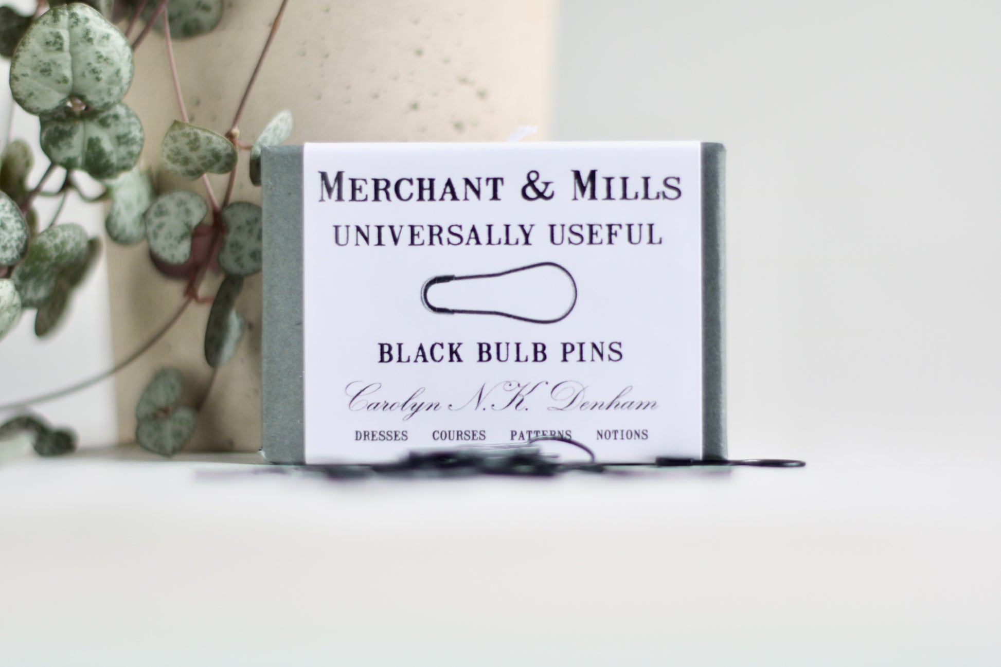 Box of black bulb pin stitch markers