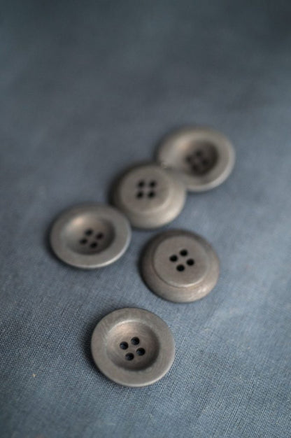 Grey Corozo Buttons // 22mm